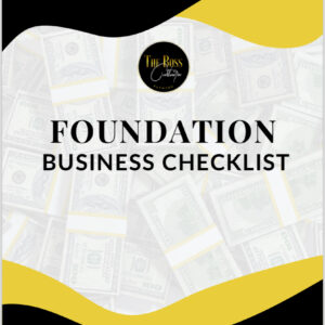 Foundation Business Checklist