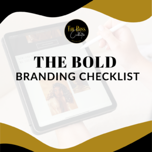 The Bold Branding Checklist